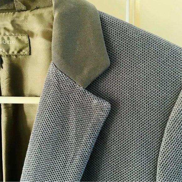 Rag & Bone Womens Navy & Black Single Button Fitted Structured Blazer | Size 4 - Picture 8 of 9